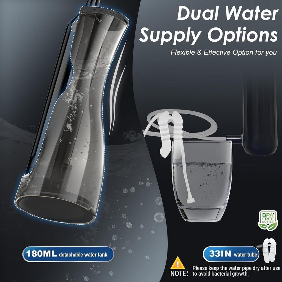 Electric Toothbrush with Water Flosser Combo, Cordless flossing Toothbrush